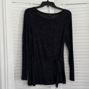 Green Envelope Charcoal Long Sleeve Top